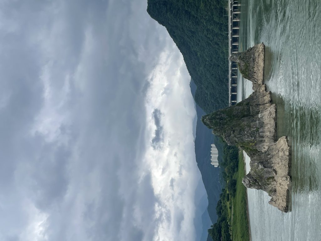 Mountain in the body of water