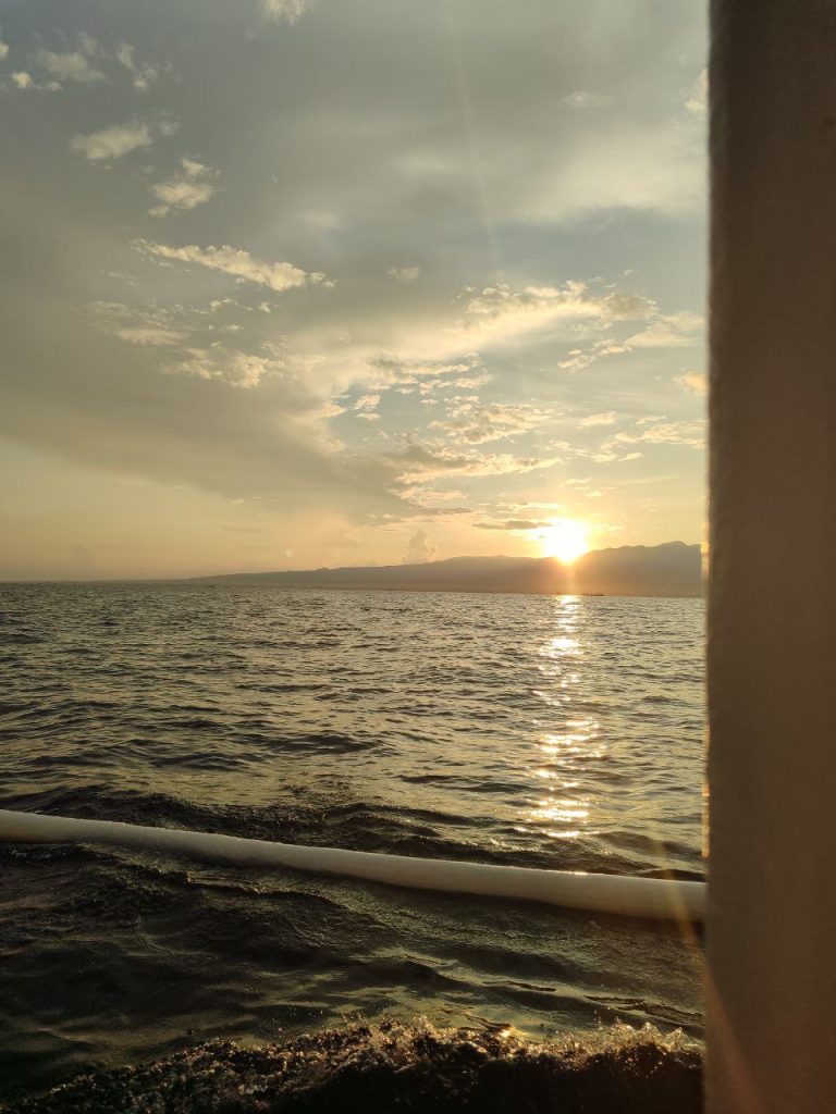 Where the sun meets the sea and the beachside view