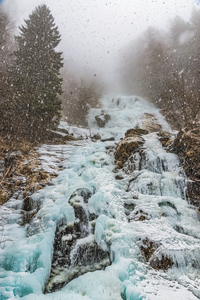 Ice waterfall