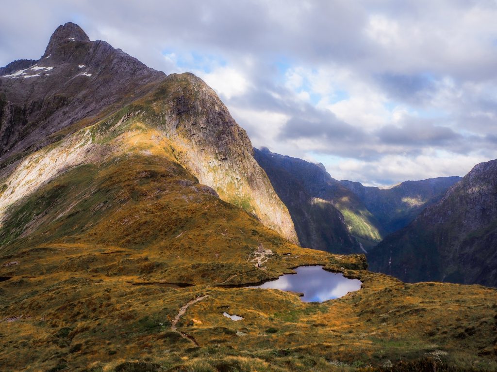 Water at the summit- Milford Sounds, Fiordland National Park