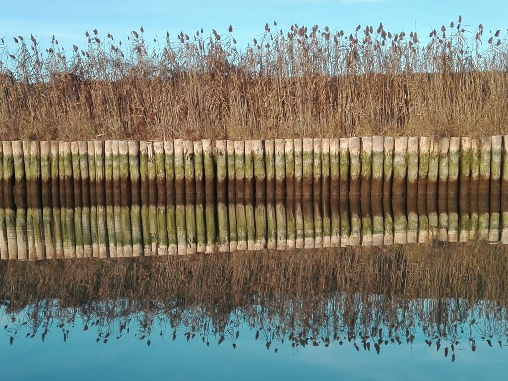 La laguna che si specchia nella sua pace
