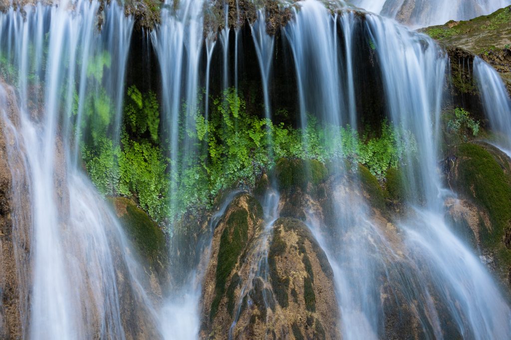 Vita sotto la cascata